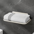 thumbnail image 2 of 1 PC Foldable Floating Shelf for Wall, No Drill Wall Shelf, Small Floating Shelf for Bathroom, Bedroom, RV, Kitchen, Adhesive Shelf for Phones, Watches,11.02x6.3x2.95 in(L), 2 of 7