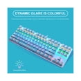 thumbnail image 2 of K7 Wired Keyboard Sensitive Plug Play RGB Cool Light USB2.0 87 Keys USB Keyboard for Players - Black, 2 of 5