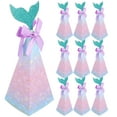 thumbnail image 1 of FELTECHELECTR 20 cajas de dulces para recuerdos de boda, pequeñas cajas de regalo con temática de sirena para fiestas., 1 of 5