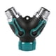 thumbnail image 1 of 1 pieza NPT3/4" 2 vías resistente divisor de manguera de jardín válvula en forma de Y conector de tubería de agua adaptador, 1 of 11