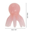 thumbnail image 2 of Unique Bargains 1 Pc Portable Octopus Head Massage Comb for Home Pink Purple Resin, 2 of 5