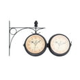 thumbnail image 4 of Horloge Rétro Double Face Intérieure/extérieure en Fer pour Murs Extérieurs, Grand Décor Rond Suspendu Monté, Largement Utilisé, 4 of 9