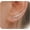 Silver, variant on Minimalist Gold Plated Climber Earrings for Women,Irregular Silver Geometric Metal Ear Crawler Earrings,Trendy Punk Statement Jewelry Gifts[e7543]