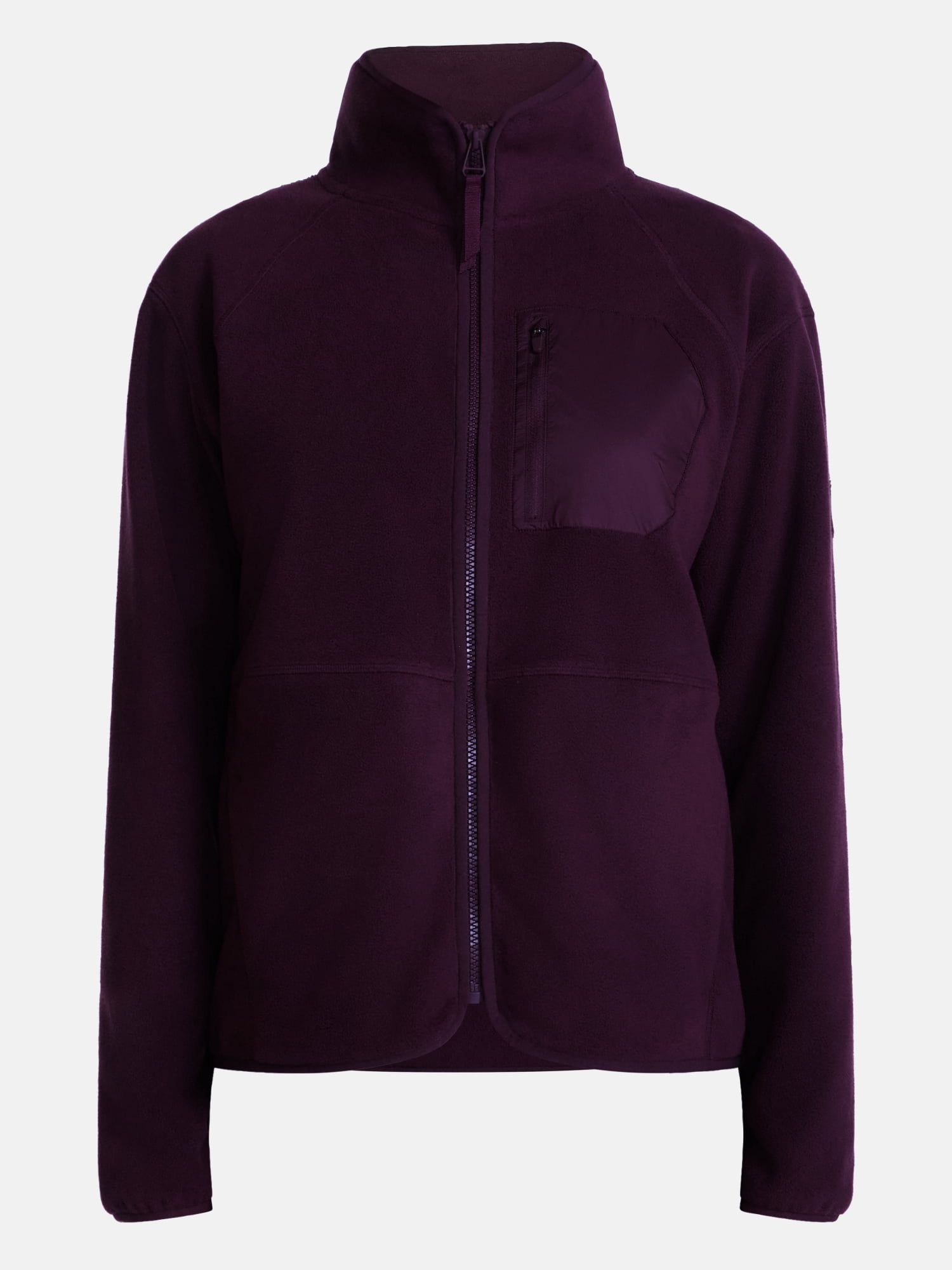 Ozark Trail Women's and Women's Plus Fleece Zip Up Jacket, Sizes XS-3X