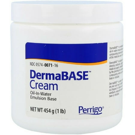 Perrigo DermaBase Cream Water Emulsion Base Moisturize Skin, 1lb, 6-Pack