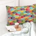 thumbnail image 4 of Yiaed Colorful Fish 2 Print Brushed Microfiber Envelope Pillowcases, Standard,Envelope Closure Pillow Cases(No pillow core)-20"x30", 4 of 6