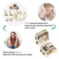 thumbnail image 4 of Swan Travel Portable Square Jewelry Box Earring Necklace Bracelet Organizer Storage Display Case Holder Stand Decorative Box Organize, 4 of 6