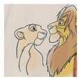 thumbnail image 3 of Playera Disney para Mujer, Manga Corta El Rey Leon Nala y Simba Fit Oversize Hueso Talla M, 3 of 4