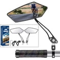 thumbnail image 1 of Bike Mirror [pc Pair] HD Wide Angle Large Bicycle Rear View Mirror °Adjustable ExplosionProof Bicycle Mirrors for Handlebar mm Shockproof for Mountain Bike Scooter Motocycl, 1 of 7