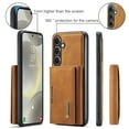 thumbnail image 4 of 2 in 1 Wallet Case for Samsung Galaxy S25 for Women Men, Detachable Cards Holder Magnetic Back Cover Stand Feature Shockproof Premium PU Leather Phone Cover for Samsung Galaxy S25, Brown, 4 of 12