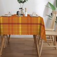 thumbnail image 3 of Rectangle Table Cloth, Autumn Plaid Series Design Resistant Washable Tablecloth Decorative Table Cover for Dining, Indoor and Outdoor, 3 of 6