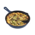 thumbnail image 1 of Zakarian By Dash 9.5 Inch Small Nonstick Cast Iron Skillet Titanium Ceramic Coated Frying Pan Blue, 1 of 5