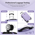 thumbnail image 3 of Luggage Sets of 4, Lightweight 16/20/24/28 inch Luggage, Double Spinner Wheels, Hard Sided ABS, Secure Lock (Purple), 3 of 8