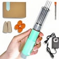 thumbnail image 1 of Electric Felting Needle Machine, Wool Felting Tool, 1-7 Needles Speed Adjustable, Easy to Change Needle for DIY Wool Painting (Green), 1 of 7