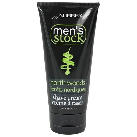 Aubrey Organics - Men's Stock North Woods Shave Cream - 6 (Best Organic Shaving Cream)