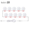 thumbnail image 1 of LED Makeup Mirror Light Bulb Lights Stepless Dimmable Wall Lamp 6 10 14Bulbs Kit for Dressing Table ,Widely Use, 1 of 5