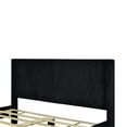thumbnail image 5 of Better Home Products Vita Solid Wood & Velvet Full Size Platform Bed in Black, 5 of 8