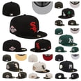 thumbnail image 2 of M.L.B Gorra Chicago White Sox Fitted Hat No Ajustable De Béisbol Completa Cerrada Hip Hop Sombrero Gao Jiahui unisex, 2 of 2