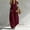 #0163-Wine, variant on Womens Jumpsuit, Solid V Neck Short Sleeve Button Down Romper, Casual Pocket Overall, Loose Fit Summer One Piece Gift