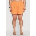 thumbnail image 3 of Womens Plus Size Airy Elastic Waist Shorts, 3 of 4