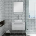 thumbnail image 6 of Fresca Lucera 30" White Wall Hung Vessel Sink Modern Bathroom Vanity w/ Medicine Cabinet, 6 of 7