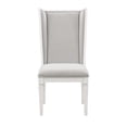 thumbnail image 2 of Open Slat Back Grey Side Chairs in Weathered White / Create Cozy Dining Area, 2 of 2