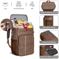 thumbnail image 5 of Leopard Print Insulated Cooler Backpack - 20L Leakproof Soft Cooler Bag for Camping, Beach & Picnics, Keeps Cold 20 Hours, 5 of 5