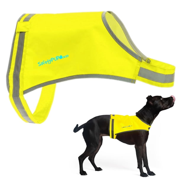 Chaleco para Perro SafetyPUP XD Lite Reflectante Amarillo de Alta Visibilidad Talla M