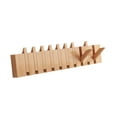 thumbnail image 4 of Rongfmy Wall Mounted Coat Rack, Flip Down Wall Hook Rack, Decorative, Entryway Coat Rack Wood 10 key, 4 of 9