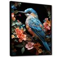thumbnail image 2 of Designart "Blue Orange Hummingbird Enchanting Hum Pastoral" Animals Floater Framed Wall Decor, 2 of 7