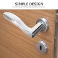 thumbnail image 3 of OULII 1 Set Silver Door Handle for Bedroom Use Universal Installation 4.9X2.2X1.0Inch, 3 of 7