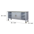 thumbnail image 5 of TV Stand with 4 Open Compartments and 1 Double Door, White - Saltoro Sherpi, 5 of 5