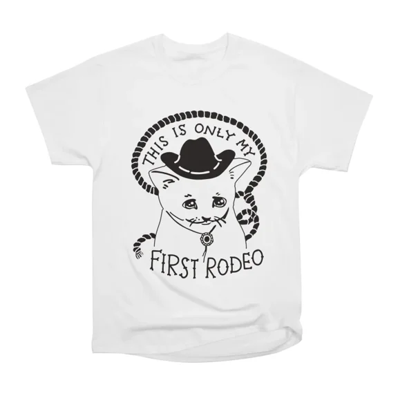 Kittens First Rodeo Black T-Shirt Tee Gift For Him Merch For Her Apparel For Friend