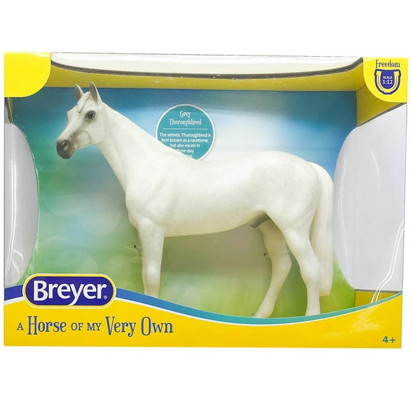 Caballo Breyer de la Serie Freedom Pura Sangre Gris con Pulgas