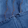 thumbnail image 4 of Baberdicy Denim Skirt Women's Long Denim Skirt Zipper Dress with Pockets Women's Casual Dresses Blue, Size:S-3Xl, 4 of 7