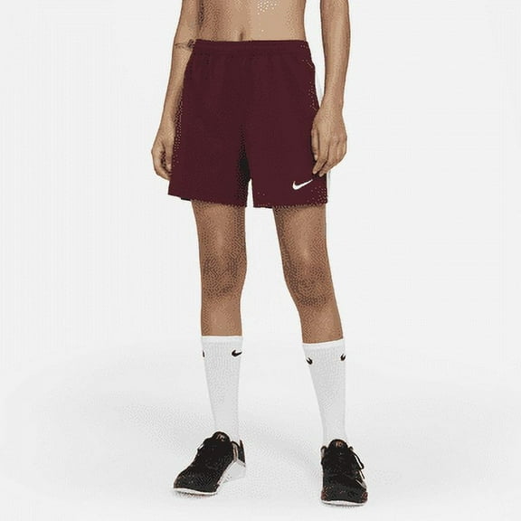 Nike Vapor Women's Flag Football Shorts Color: Team Dark Maroon/Team White/Team White Size: M