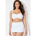 thumbnail image 3 of Swimsuits for All Valentine Ruched Bandeau Bikini Set With Skirt, 3 of 5