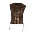 thumbnail image 1 of serony Samurai Armor Steampunk Chest Armor for Pirate Party Halloween brown brown, 1 of 6