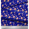 thumbnail image 2 of Soimoi Rayon Fabric Leaves & Flower Floral Print Sewing Fabric Yard 42 Inch Wide, 2 of 3