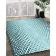 thumbnail image 2 of Ahgly Company Indoor Square Patterned Deep-Sea Green Area Rugs, 4' Square, 2 of 6