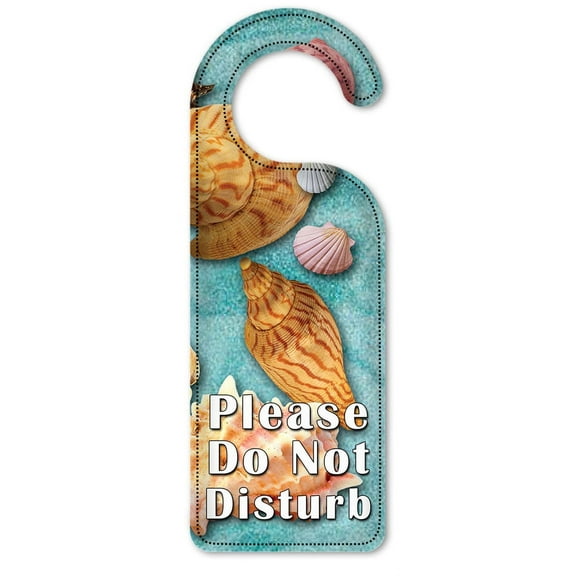Do Not Disturb Door Knob Hanger Sign - Seashells