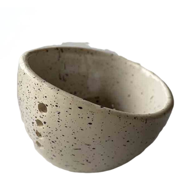 Yuarrent Cuenco de resina para desgranar vainilla, multifuncional, con 4 orificios, para diversas verduras, separadores de vainilla Cocina y Comedor tipo+1