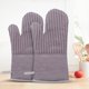 thumbnail image 4 of Manoplas de horno de silicona de algodón Guantes de barbacoa antideslizantes resistentes al calor Guantes de horno de cocina Potholders 1 par, 4 of 8