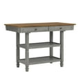 thumbnail image 5 of Weston Home Nora Kitchen Island with 2 Drawers and 2 Shelves, Antique Gray, 5 of 6