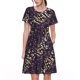 thumbnail image 1 of Easygdp Dice para Vestido Transpirable de Mujer, Vestido Suelto de Manga Corta con Pliegues y Bolsillos para el Verano, 1 of 6