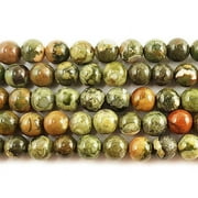 10mm Rhyolite Jasper Round Beads Genuine Gemstone Natural Jewelry Making
