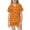 Orange, variant on Girls Satin Pajama Set Short Sleeve Top And Shorts Comfortable Sleepwear Soft Stripe Print Casual Wear For Toddler To Teen Everyday Loungewear