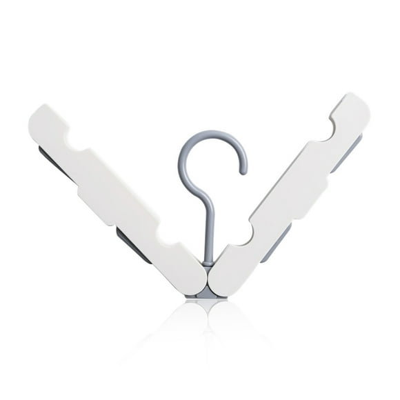 Inteprter Colgador de ropa plegable portátil de plástico para viajes, ropa de Camping, tendedero, soporte para trajes, apartamento, rosa Almacenamiento y organización del hogar Blanco Inteprter HA063012-03B