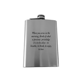 8oz When you Arise in the Morning Marcus Aurelius SS Flask 8oz When you Arise in the Morning Marcus Aurelius SS Flask