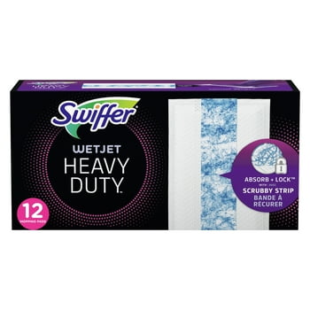 Swiffer WetJet Heavy Duty Mopping Pads, 12 Count